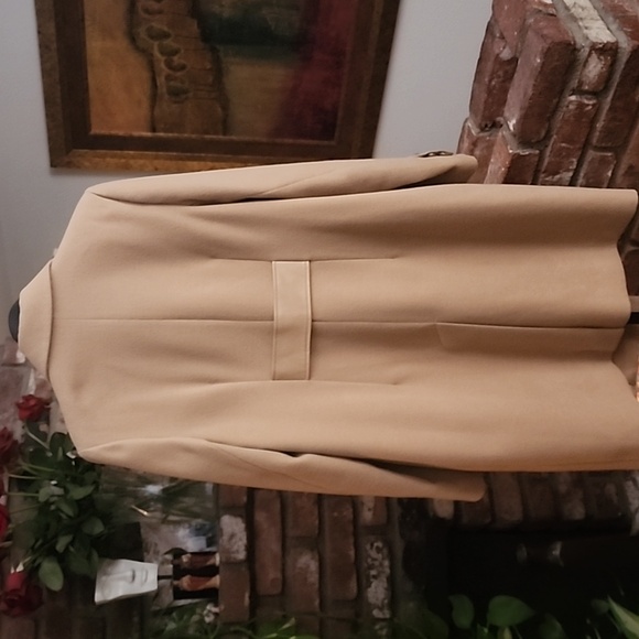 Cabi Camel Wool Blend Coat Double Breasted Classic Knee Length - Picture 3 of 10